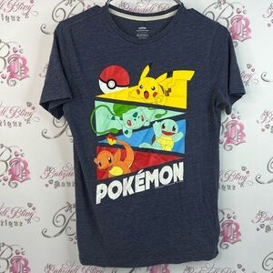 Old Navy tshirt tee top graphics Pokémon Graphic Tee - Navy blue yellow red